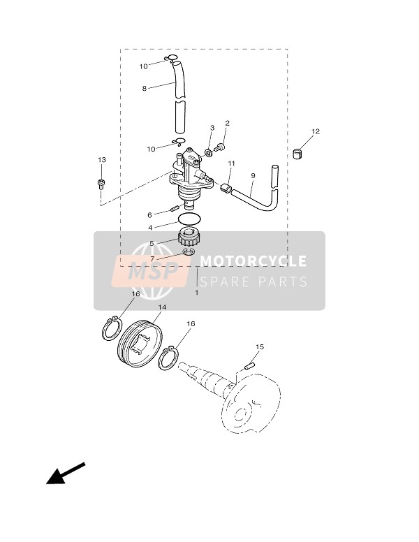 Yamaha CW50RS BWS NG 2004 Oil Pump for a 2004 Yamaha CW50RS BWS NG